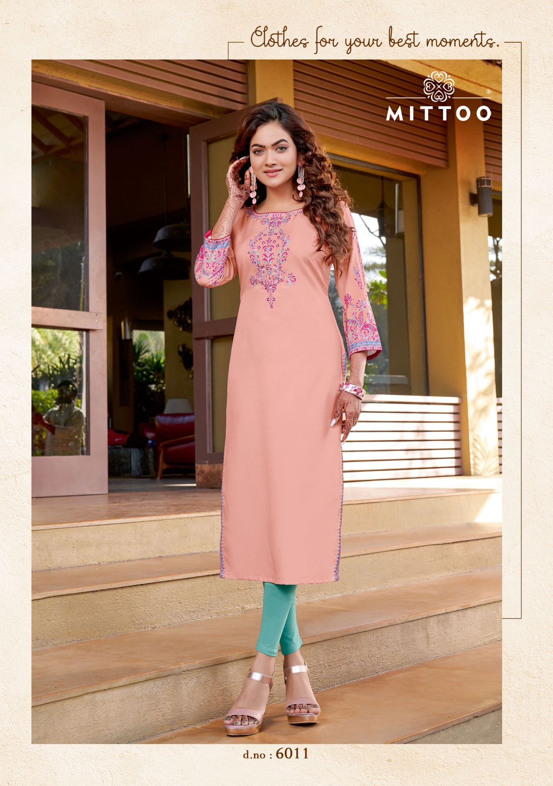 Mittoo Rihana Vol 2 Rayon Print With Hand Work Designer Fancy Wear Kurtis Wholesaler Surat