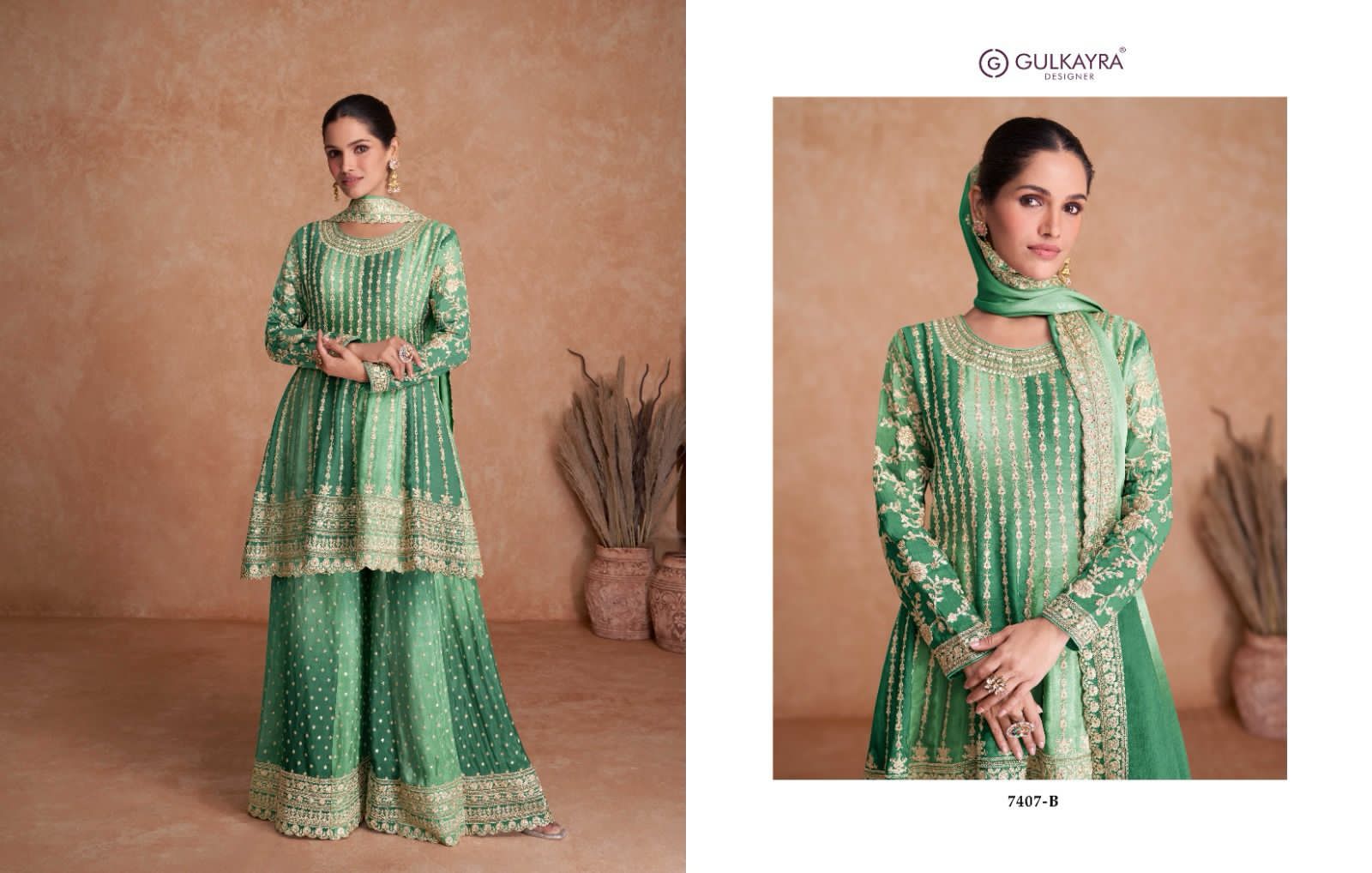 GULKAYRA DESIGNER VAANI VOL 2 WEDDING WEAR SHARARA SUIT