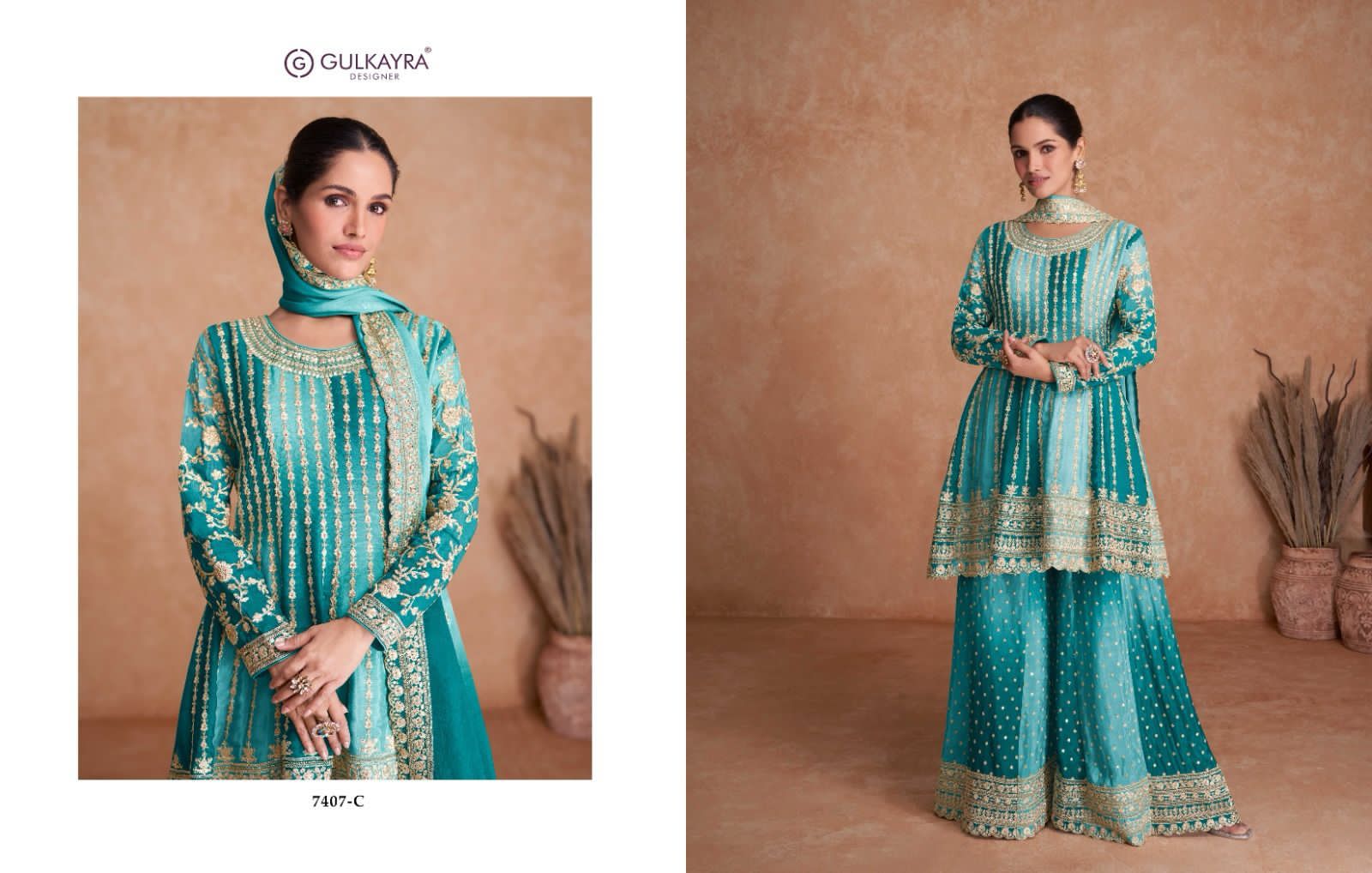 GULKAYRA DESIGNER VAANI VOL 2 WEDDING WEAR SHARARA SUIT