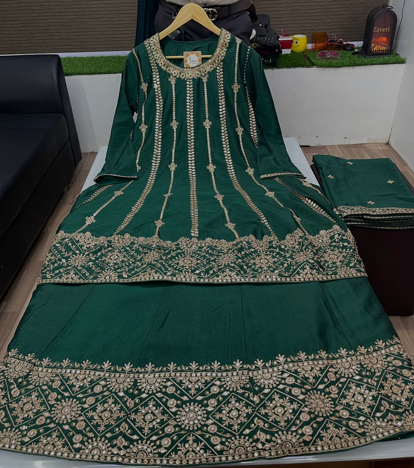 Eba Lifestyle Baani Georgette With Heavy Embroidery Designer Ready Made Plazzo Suits Wholesaler Surat