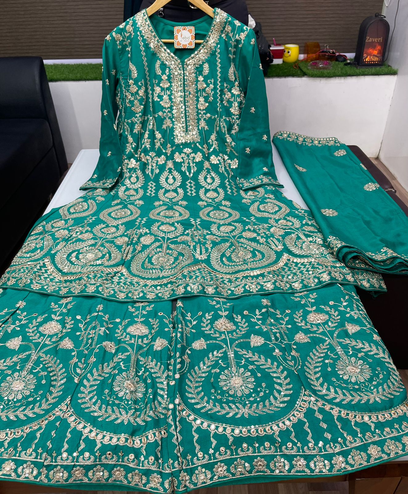 Eba Lifestyle Baani Georgette With Heavy Embroidery Designer Ready Made Plazzo Suits Wholesaler Surat