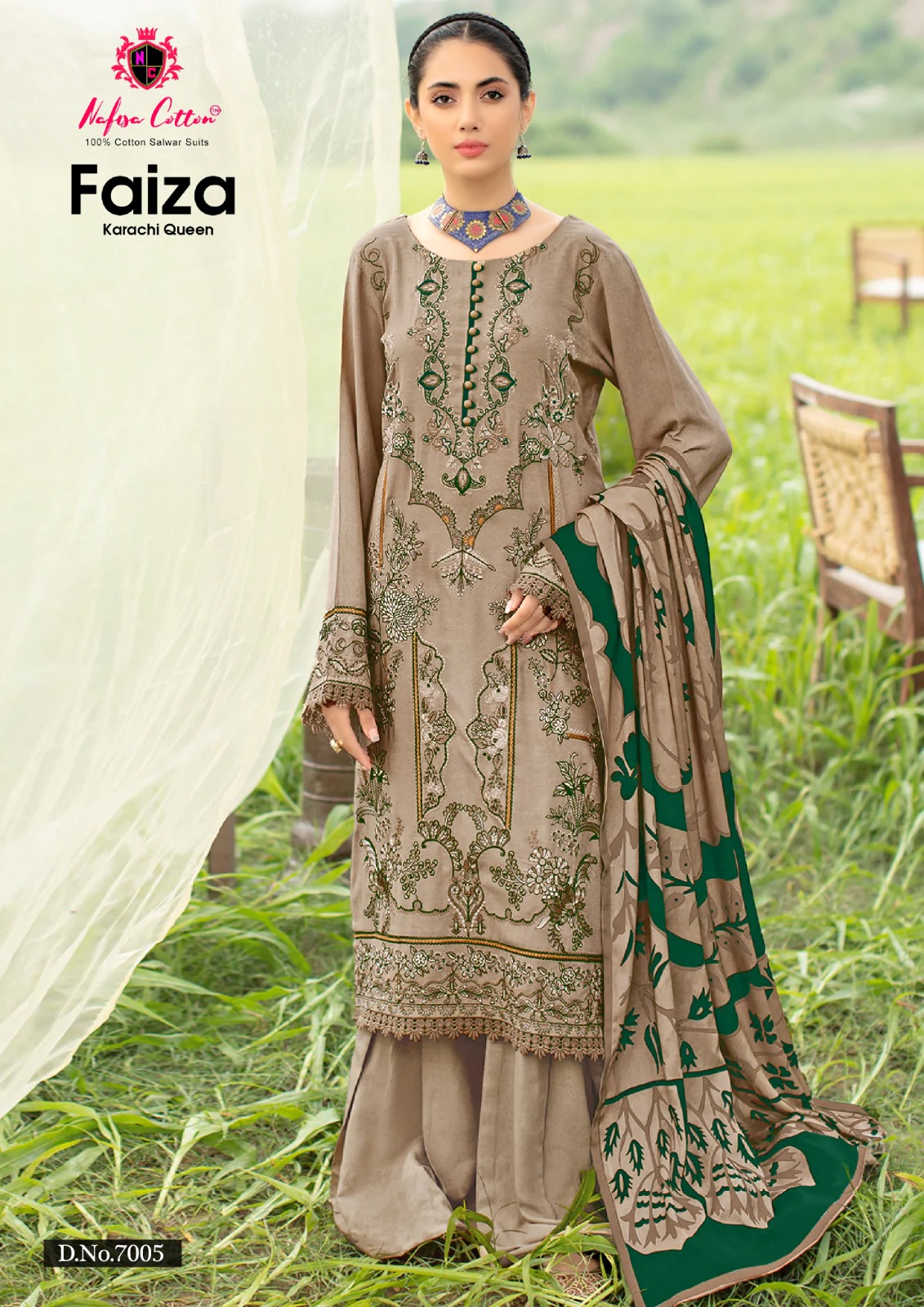 Nafisa Cotton Faiza Karachi Queen Vol 7 Printed Karachi Cotton Suits Wholesaler Surat