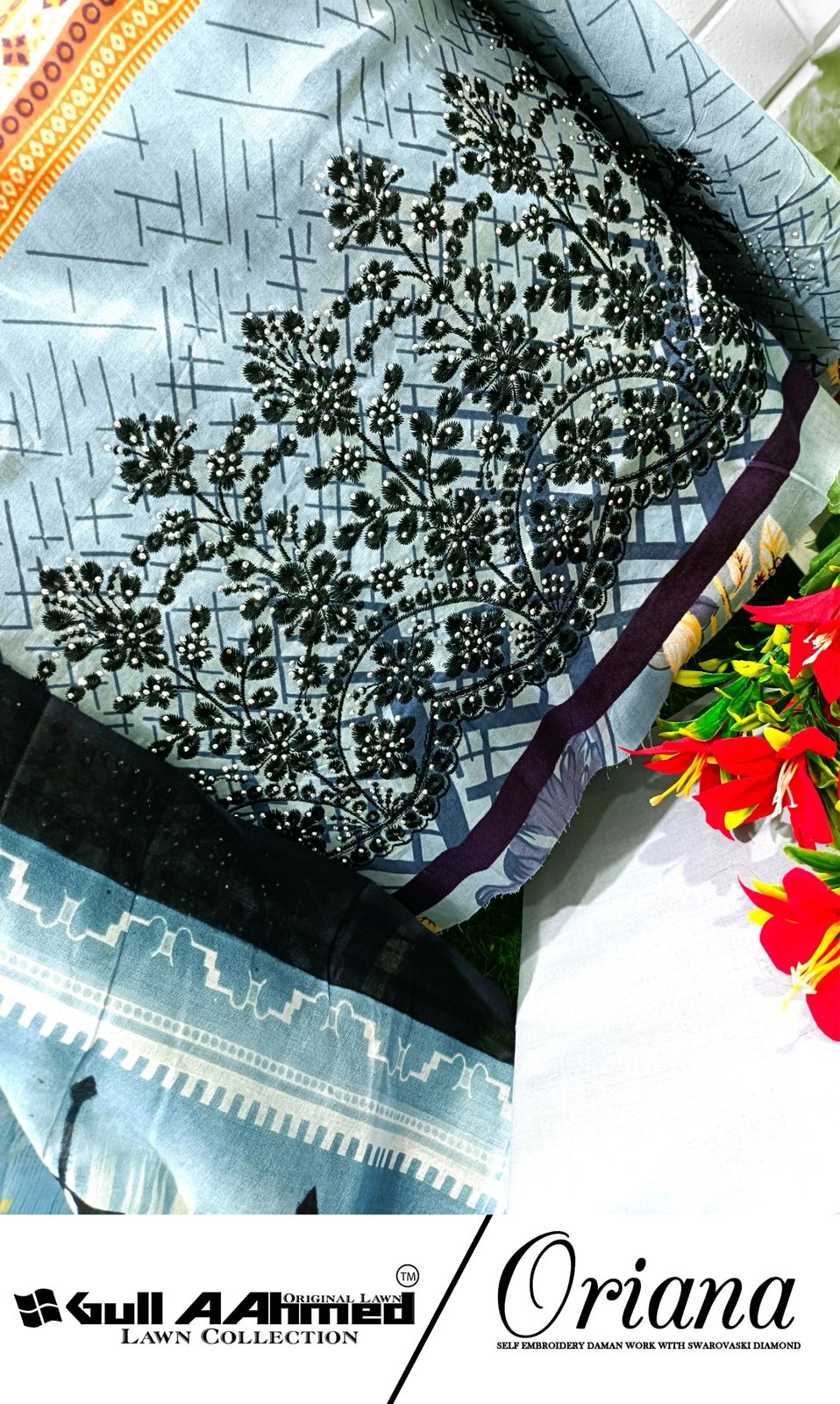 GULL AAHMED ORIANA LAWN COTTON DIGITAL PRINT SUIT