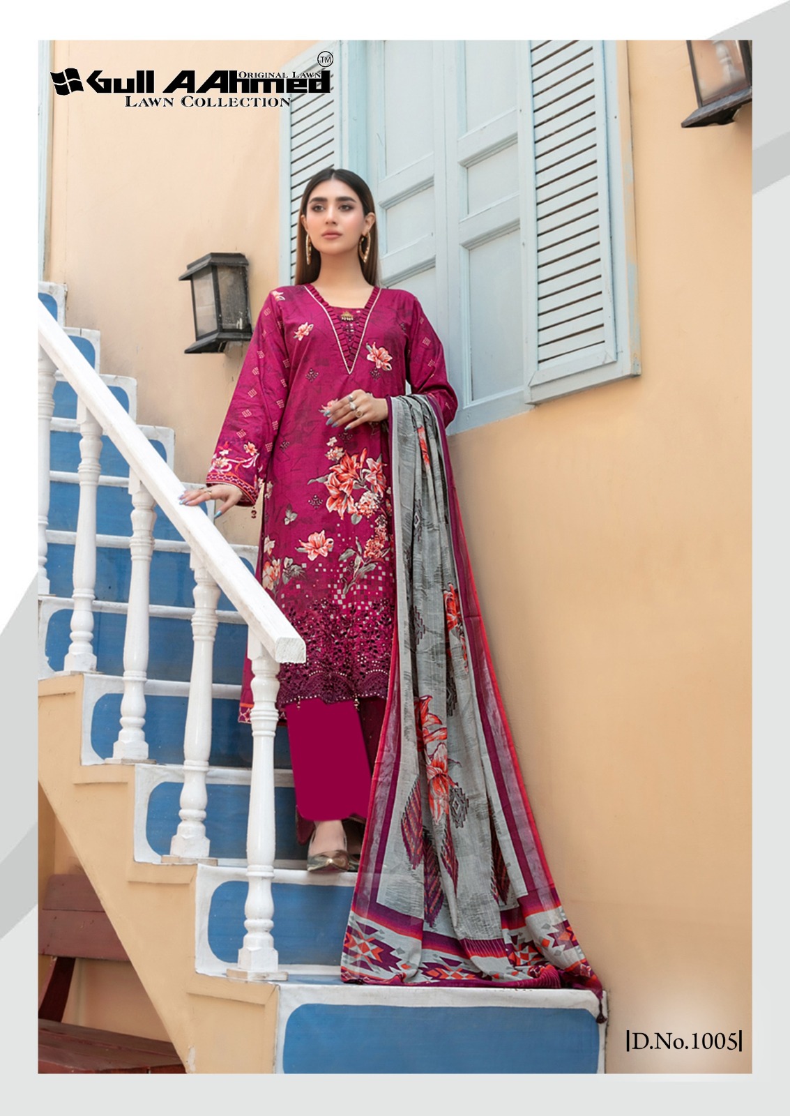 GULL AAHMED ORIANA LAWN COTTON DIGITAL PRINT SUIT