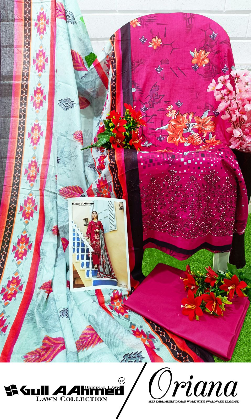 GULL AAHMED ORIANA LAWN COTTON DIGITAL PRINT SUIT