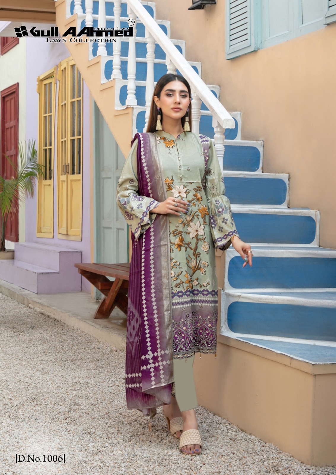 GULL AAHMED ORIANA LAWN COTTON DIGITAL PRINT SUIT
