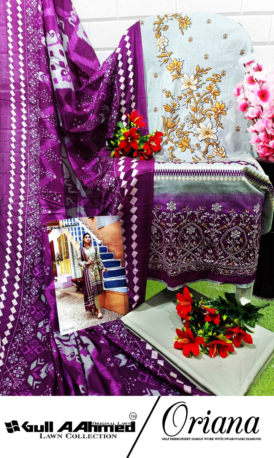 GULL AAHMED ORIANA LAWN COTTON DIGITAL PRINT SUIT