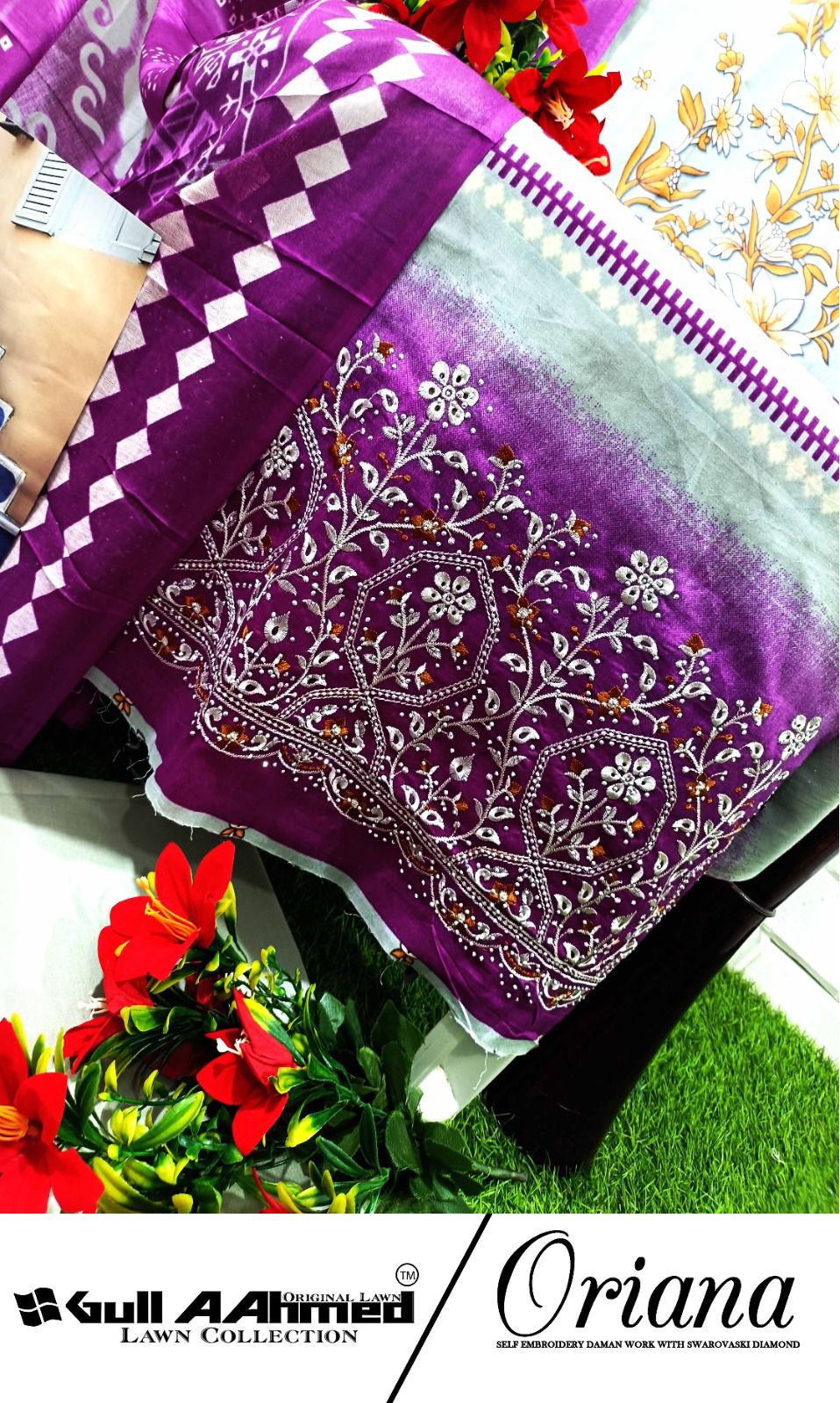 GULL AAHMED ORIANA LAWN COTTON DIGITAL PRINT SUIT