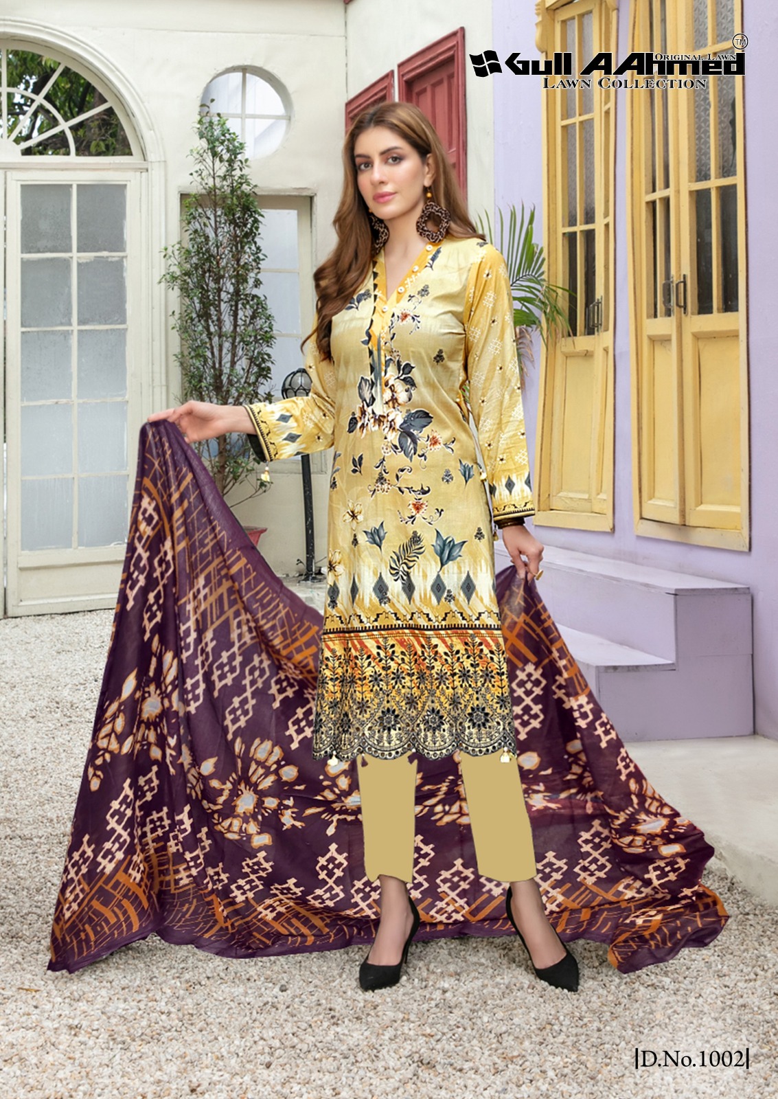 GULL AAHMED ORIANA LAWN COTTON DIGITAL PRINT SUIT