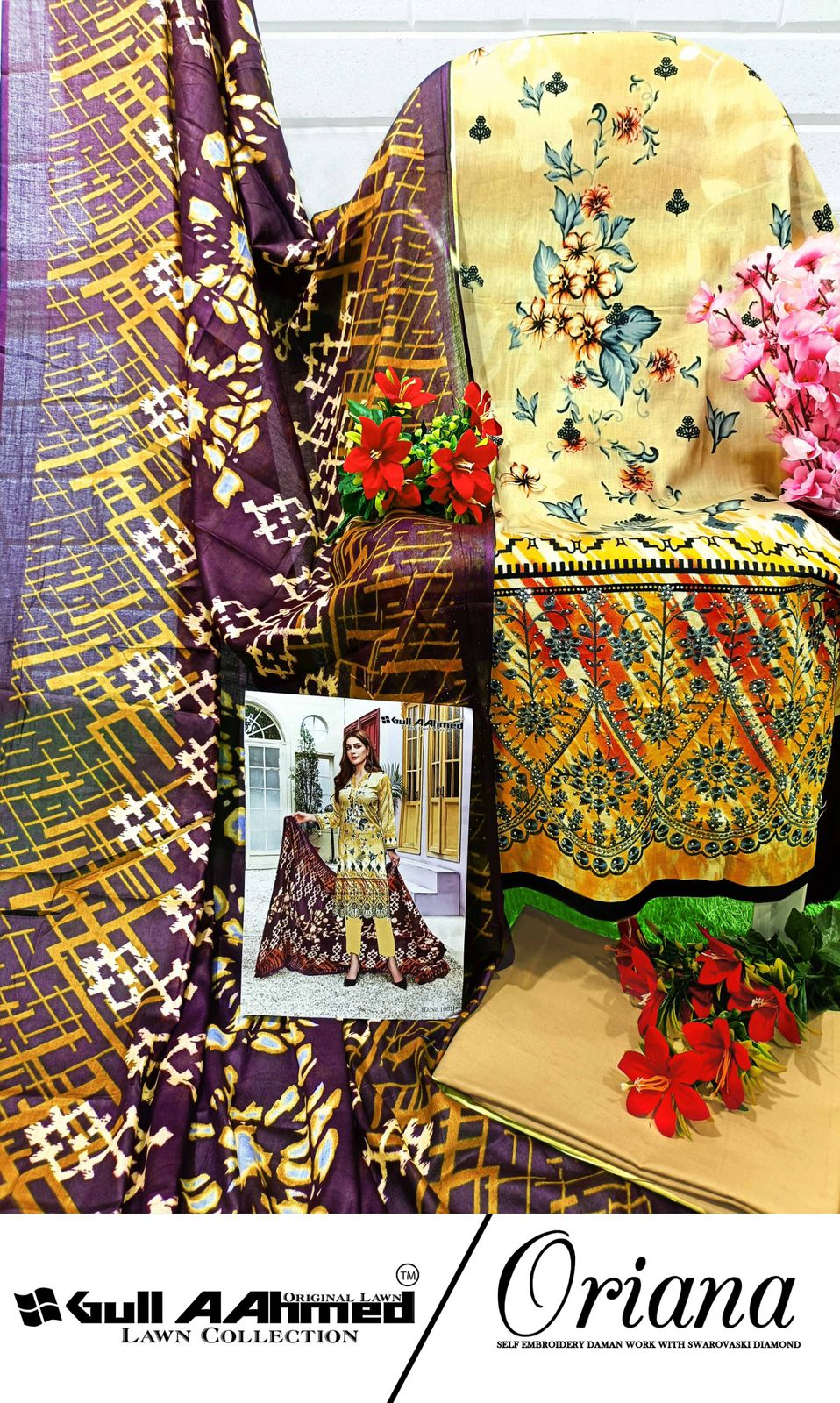 GULL AAHMED ORIANA LAWN COTTON DIGITAL PRINT SUIT
