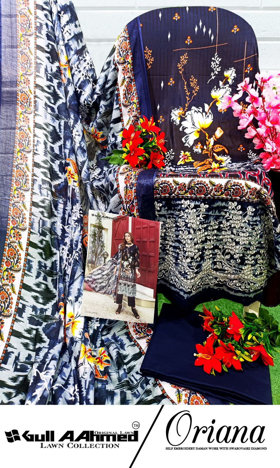 GULL AAHMED ORIANA LAWN COTTON DIGITAL PRINT SUIT