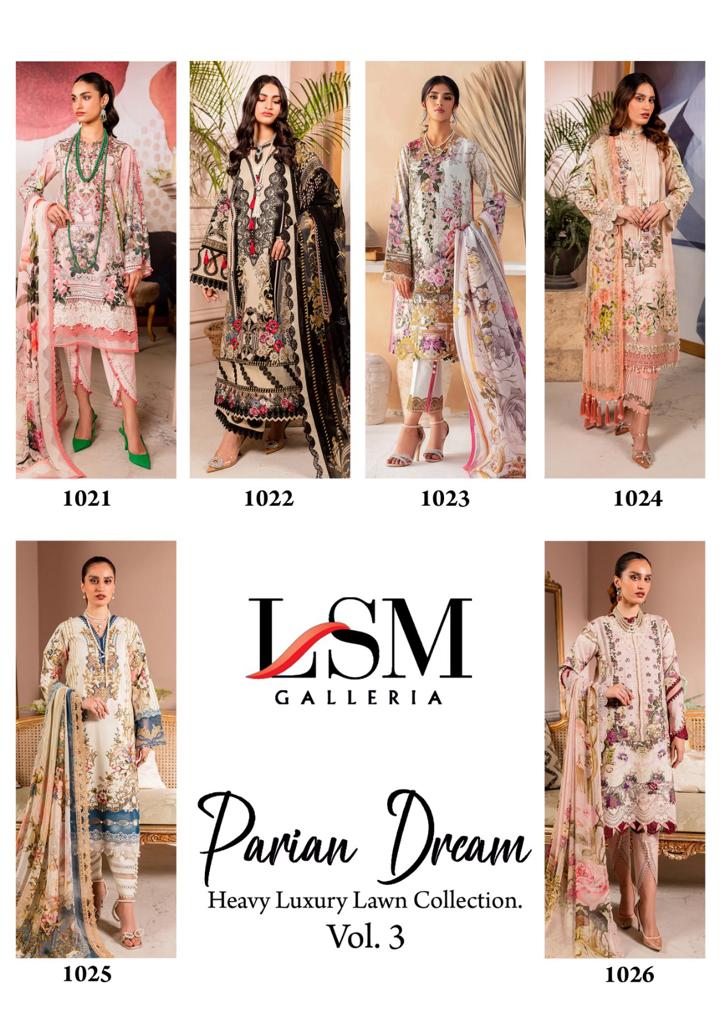 LSM GALLERIA PARIAN DREAM VOL 3 LAWN COTTON SUIT