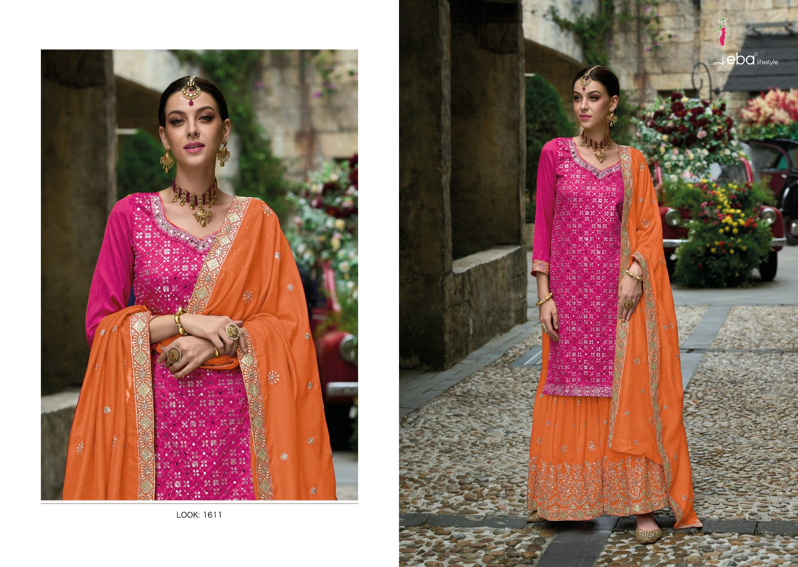 Eba Lifestyle Parul Premium Silk With Heavy Embroidery Designer Suits Wholesaler Surat