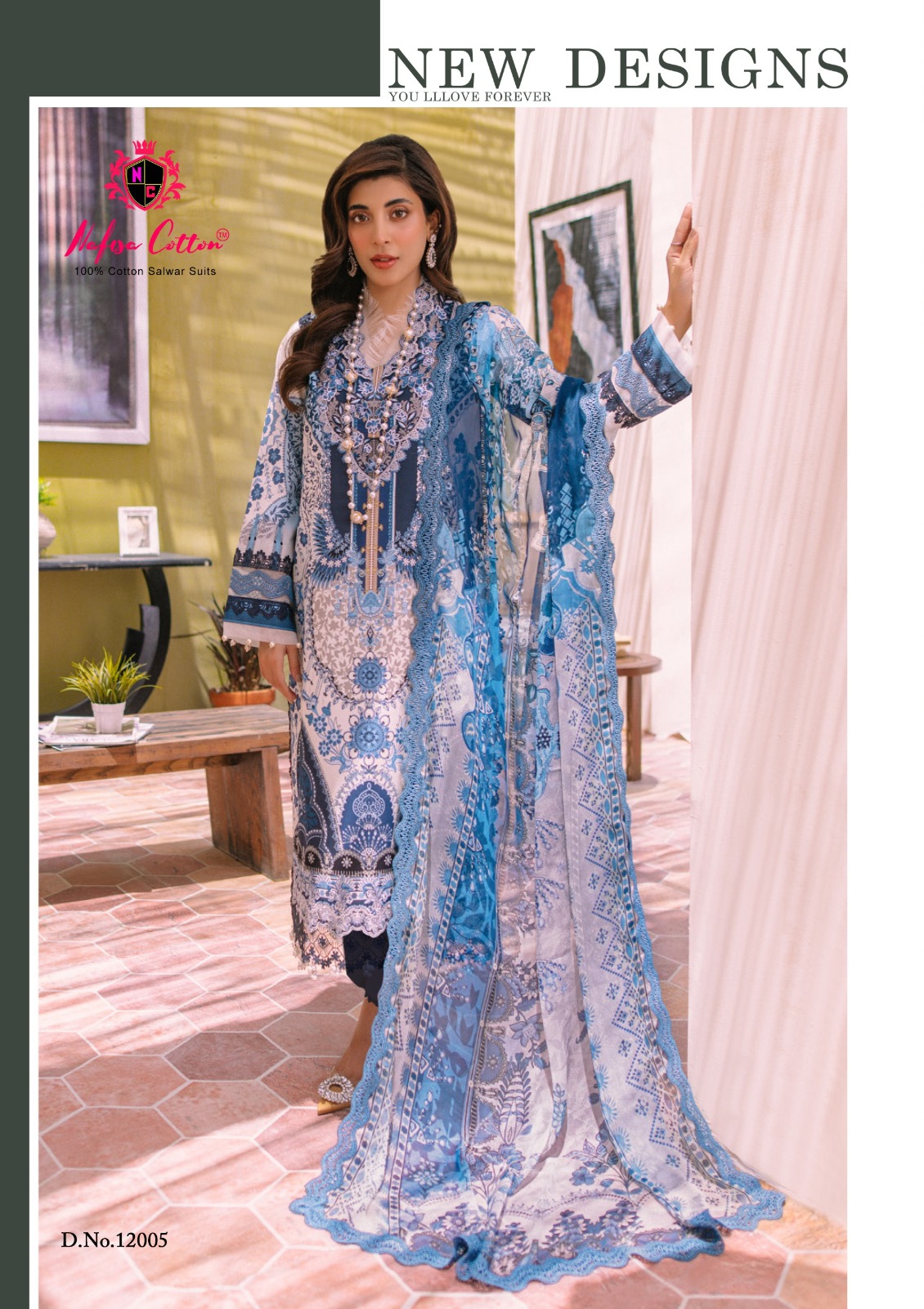 Nafisa Cotton Sahil Designer Cotton Collection Vol 12 Cotton Digital Style Print Salwar Suits Wholesaler Surat