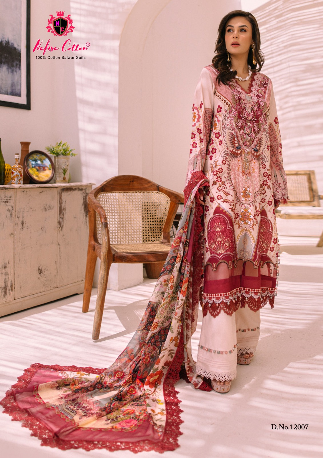Nafisa Cotton Sahil Designer Cotton Collection Vol 12 Cotton Digital Style Print Salwar Suits Wholesaler Surat