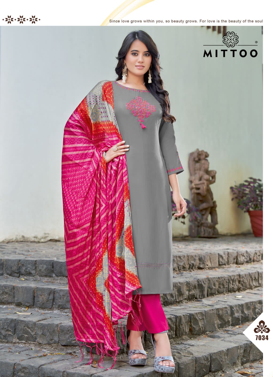 Mittoo Bansri Vol 4 Rayon Weaving Hand Work Designer Fancy Kurti Combo Set Wholesaler Surat