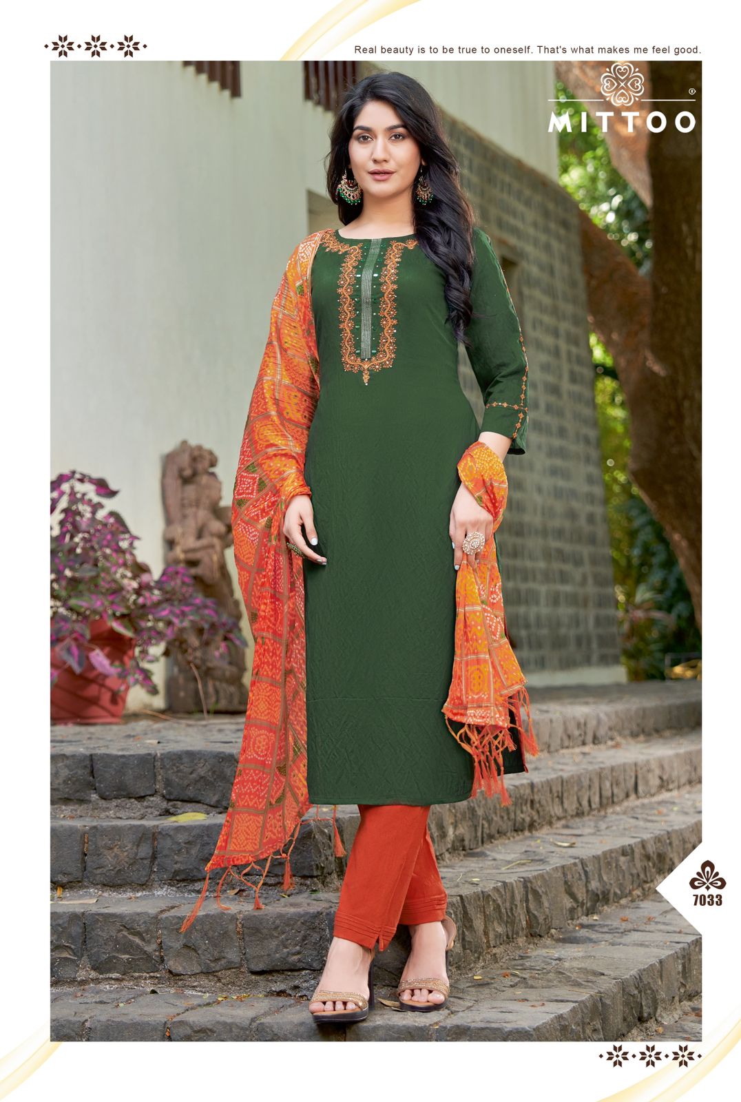 Mittoo Bansri Vol 4 Rayon Weaving Hand Work Designer Fancy Kurti Combo Set Wholesaler Surat