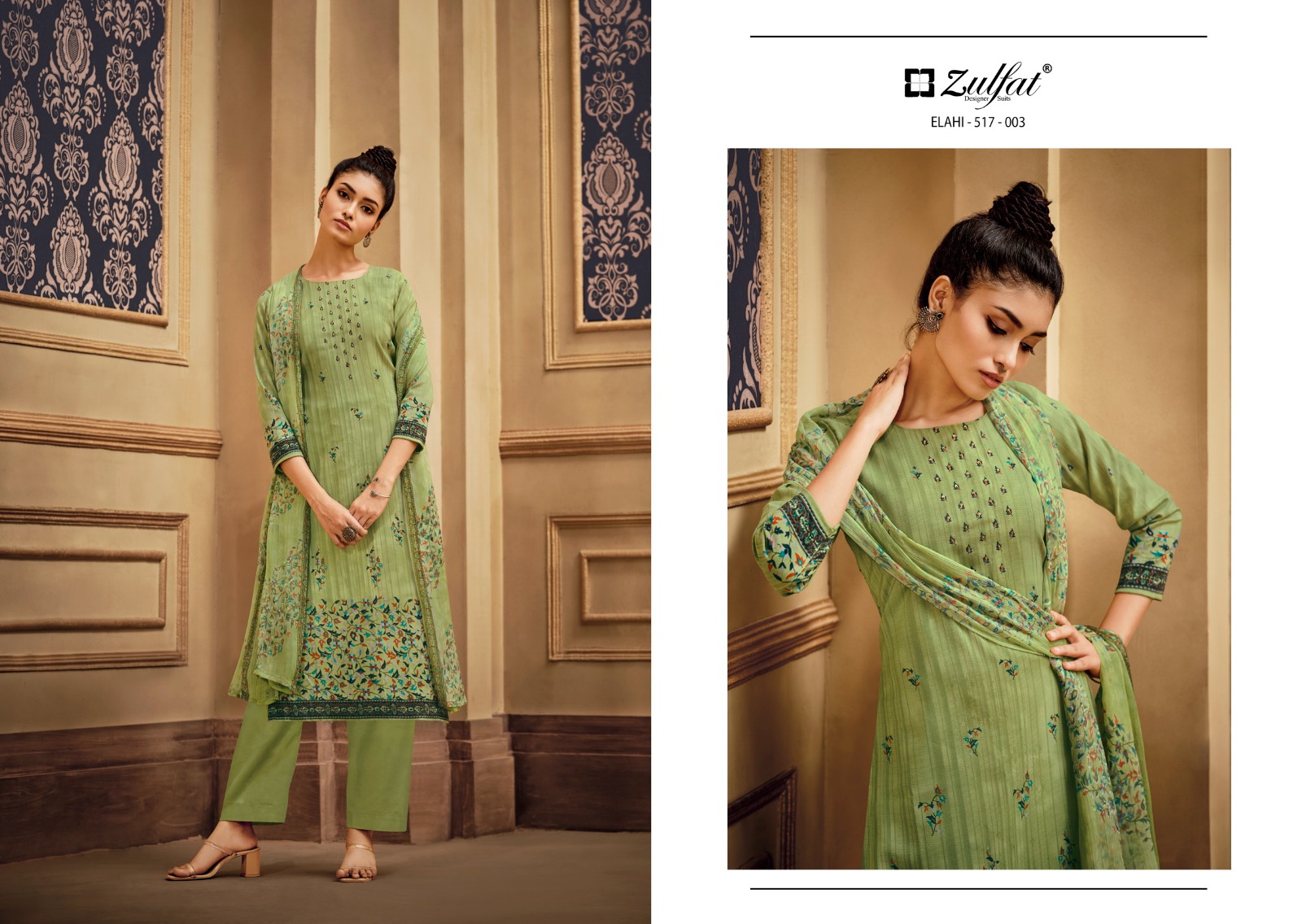 ZULFAT DESIGNER STUDIO ELAHI PASHMINA DIGITAL PRINT SUIT