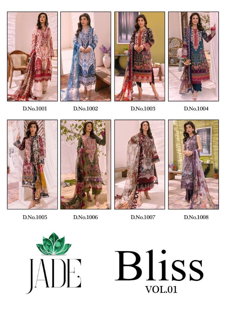 Nand Gopal Jade Bliss Vol 1 Cotton Digital Prints Salwar Kameez Materials Wholesaler Surat