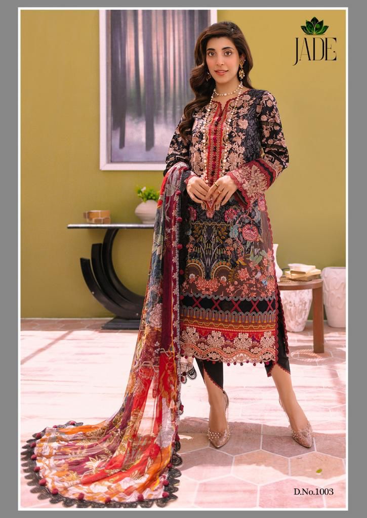 Nand Gopal Jade Bliss Vol 1 Cotton Digital Prints Salwar Kameez Materials Wholesaler Surat