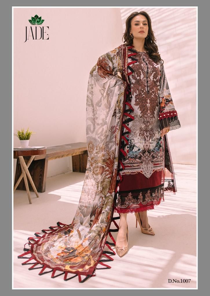 Nand Gopal Jade Bliss Vol 1 Cotton Digital Prints Salwar Kameez Materials Wholesaler Surat