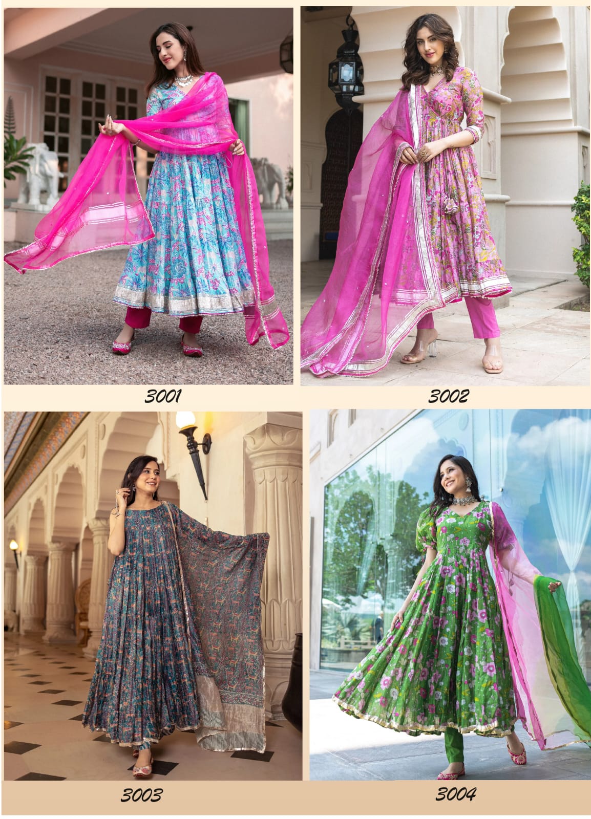 Mf Masakali Vol 3 Digital Printed Silk Fancy Designer Party Wear Gown With Bottom & Dupatta Wholesaler Surat