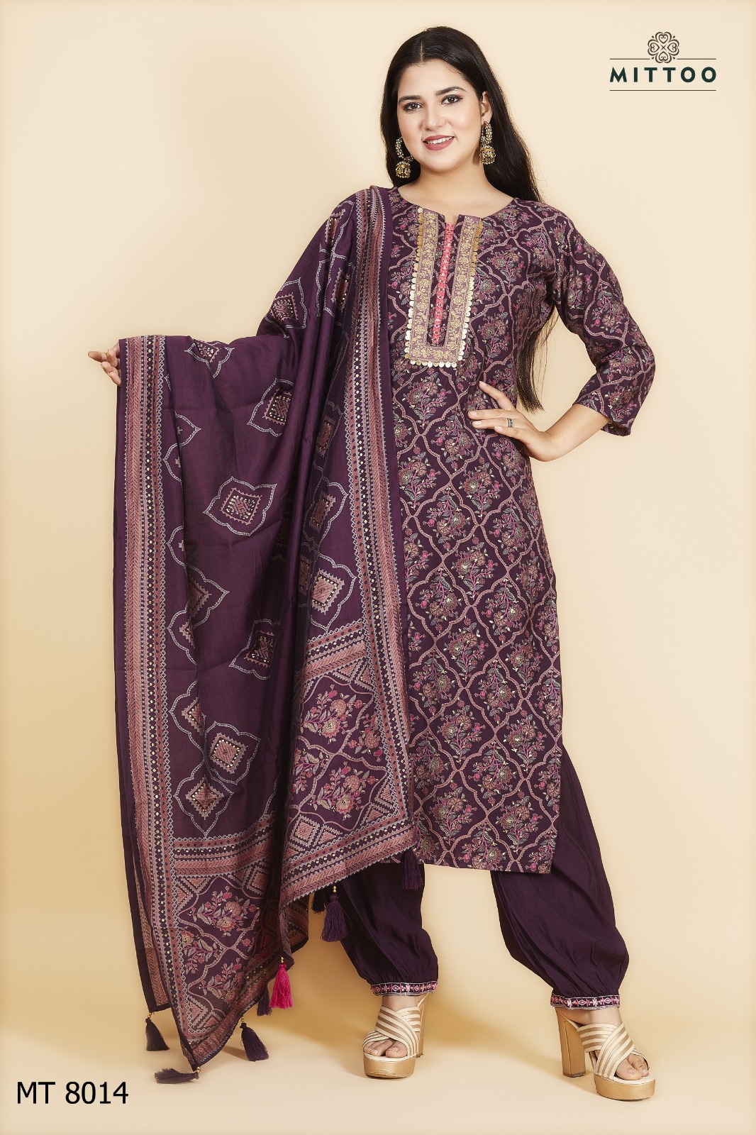 Mittoo Pick & Choose Collection Modal Print With Designer Fancy Kurti Combo Set Wholesaler Surat