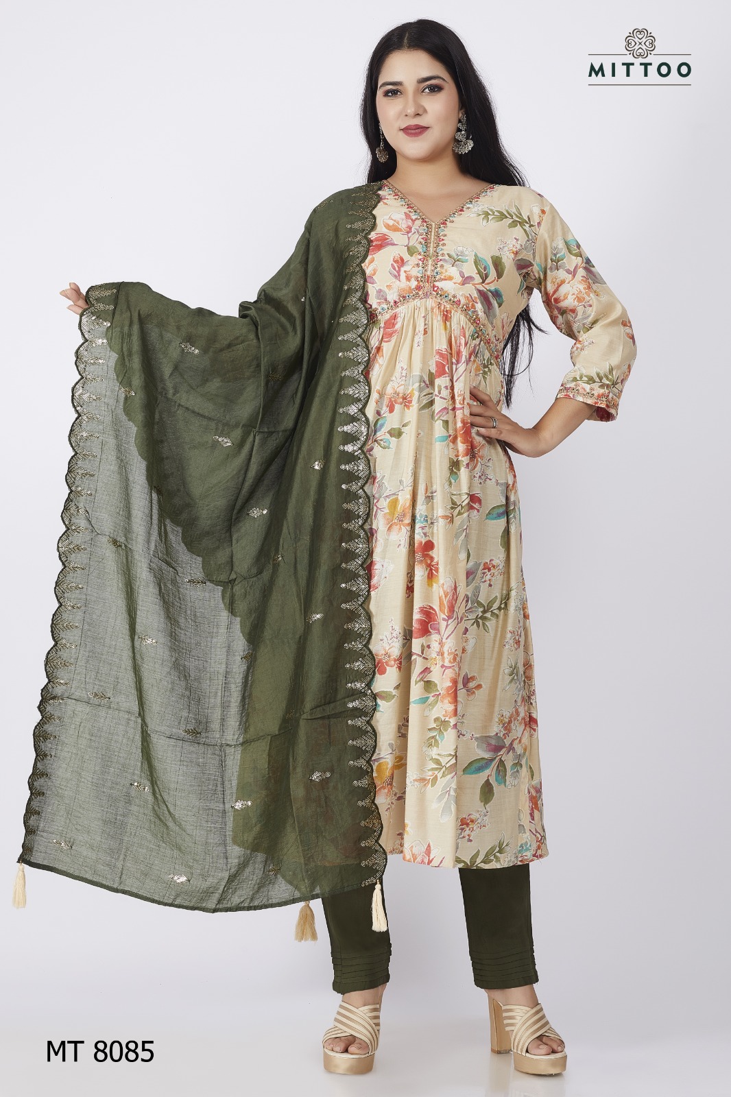 Mittoo Pick & Choose Collection Modal Print With Designer Fancy Kurti Combo Set Wholesaler Surat