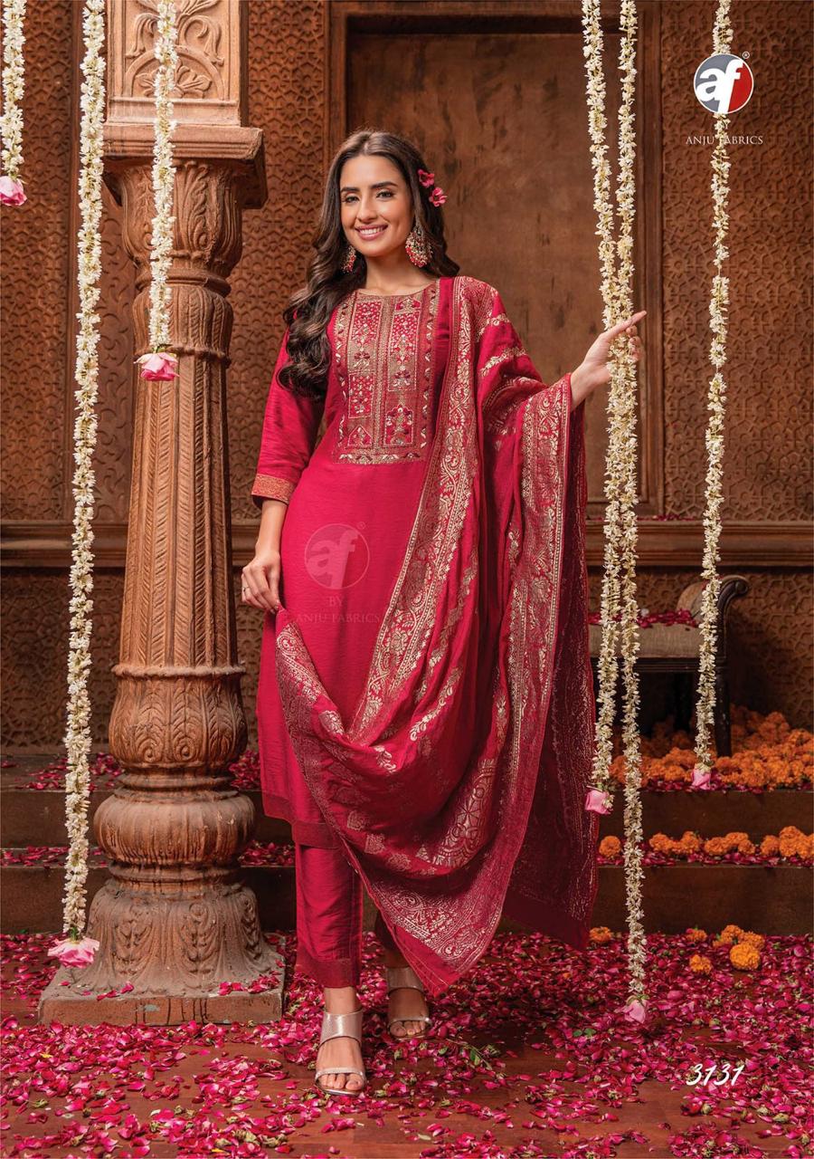  ANJU FABRICS PALKI VOL 3 HEAVY DESIGNER SUIT