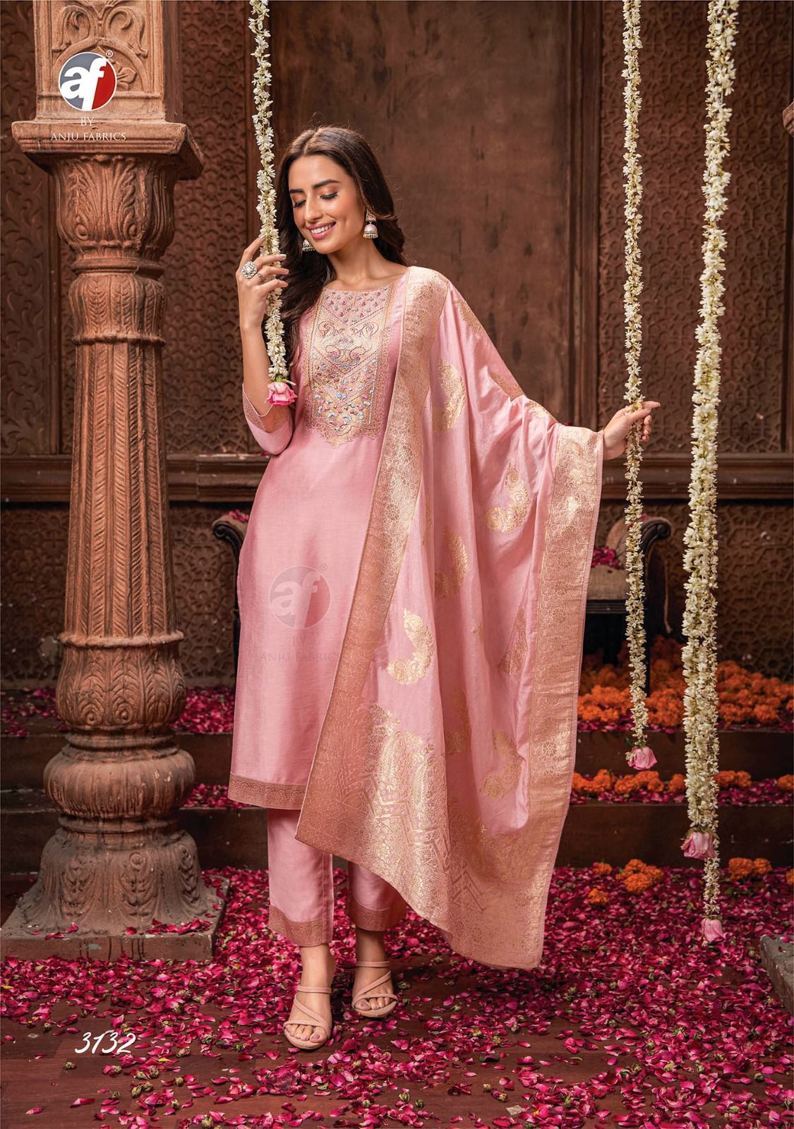  ANJU FABRICS PALKI VOL 3 HEAVY DESIGNER SUIT