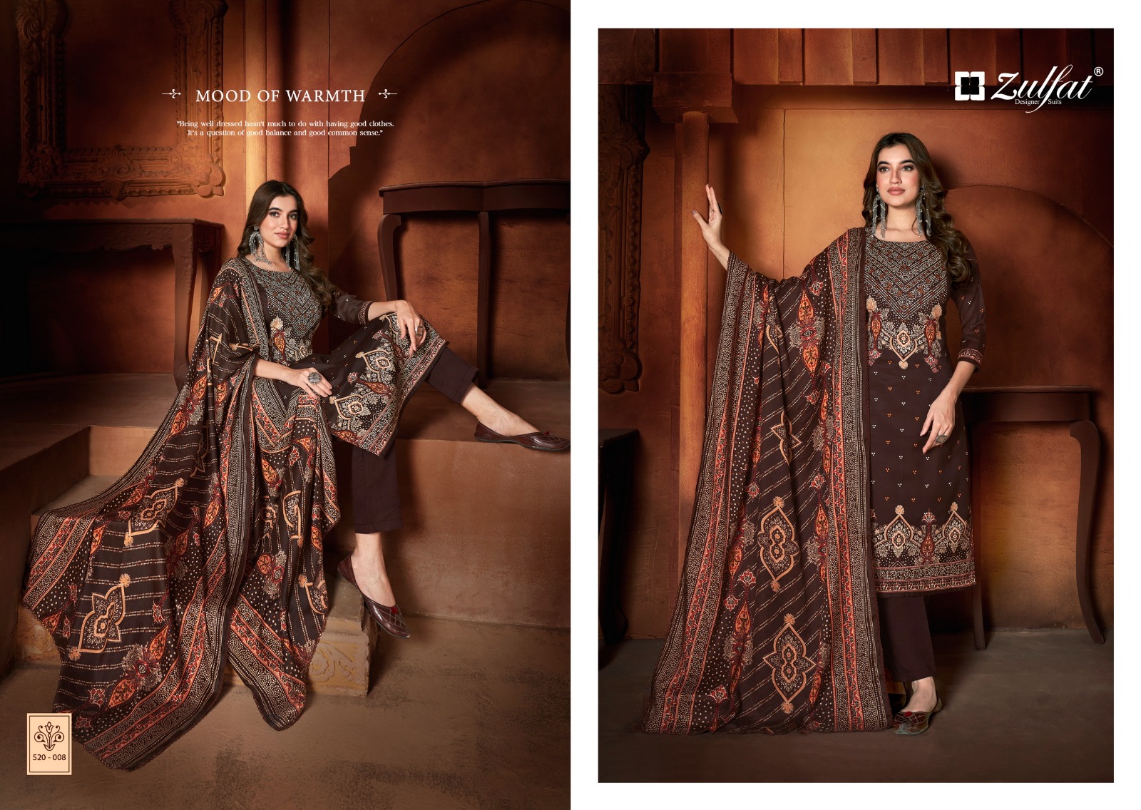 ZULFAT DESIGNER SUITS RIYANA PAHMINA DIGITAL PRINT SALWAR SUIT