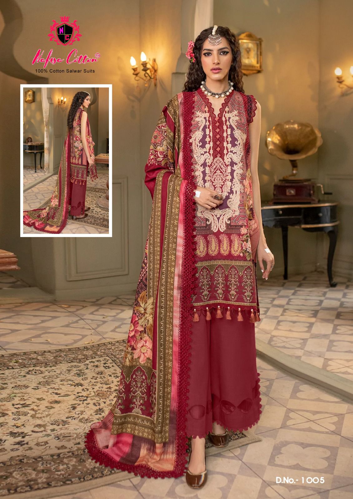 NAFISA COTTON SAFINA DIGITAL PRINT SUITS 