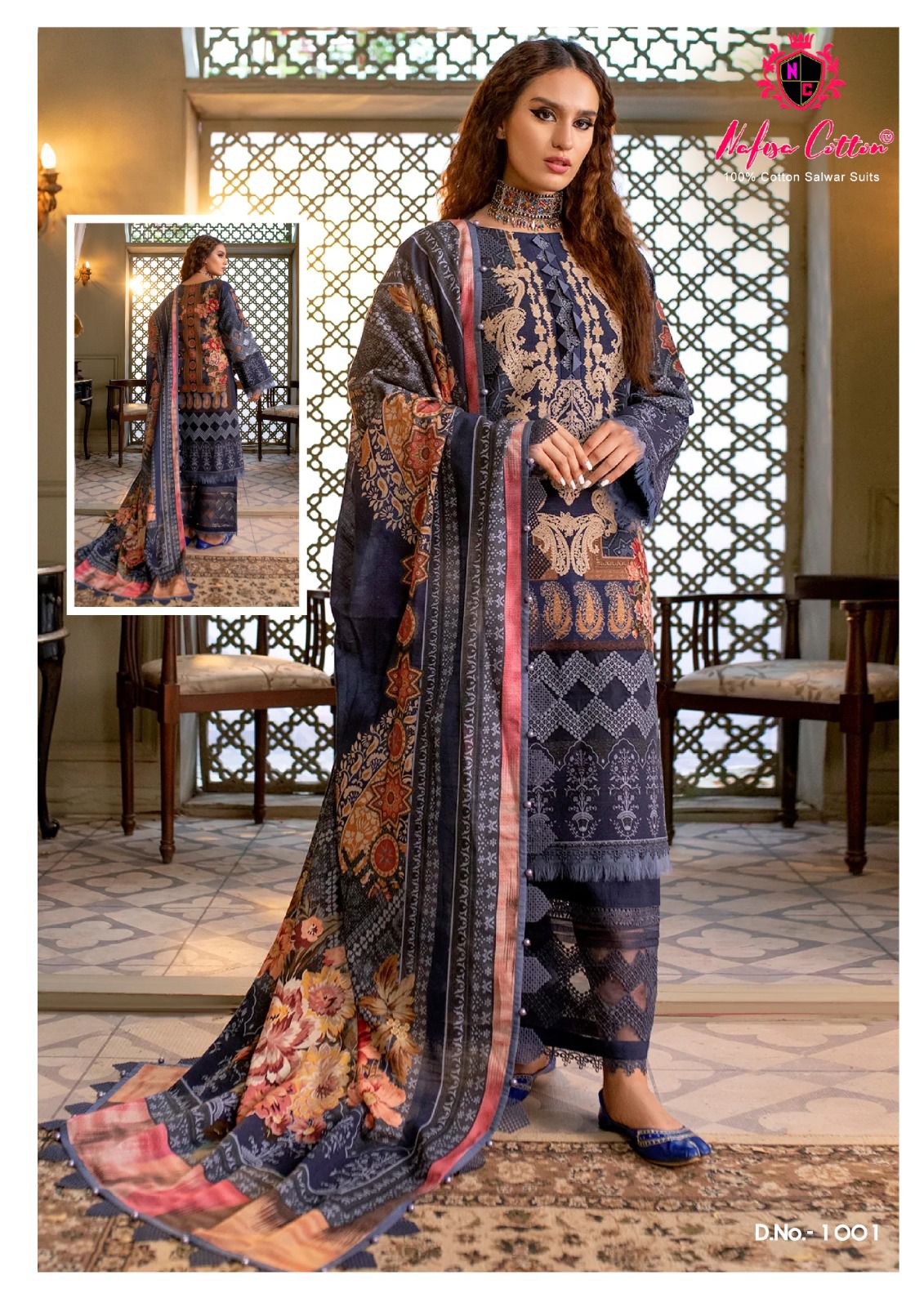 NAFISA COTTON SAFINA DIGITAL PRINT SUITS 