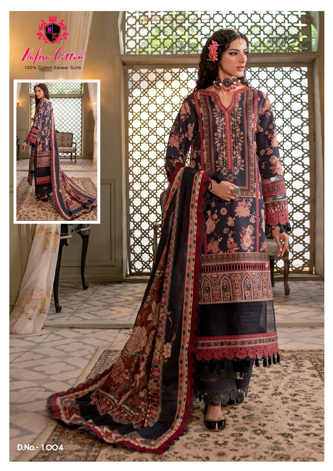NAFISA COTTON SAFINA DIGITAL PRINT SUITS 