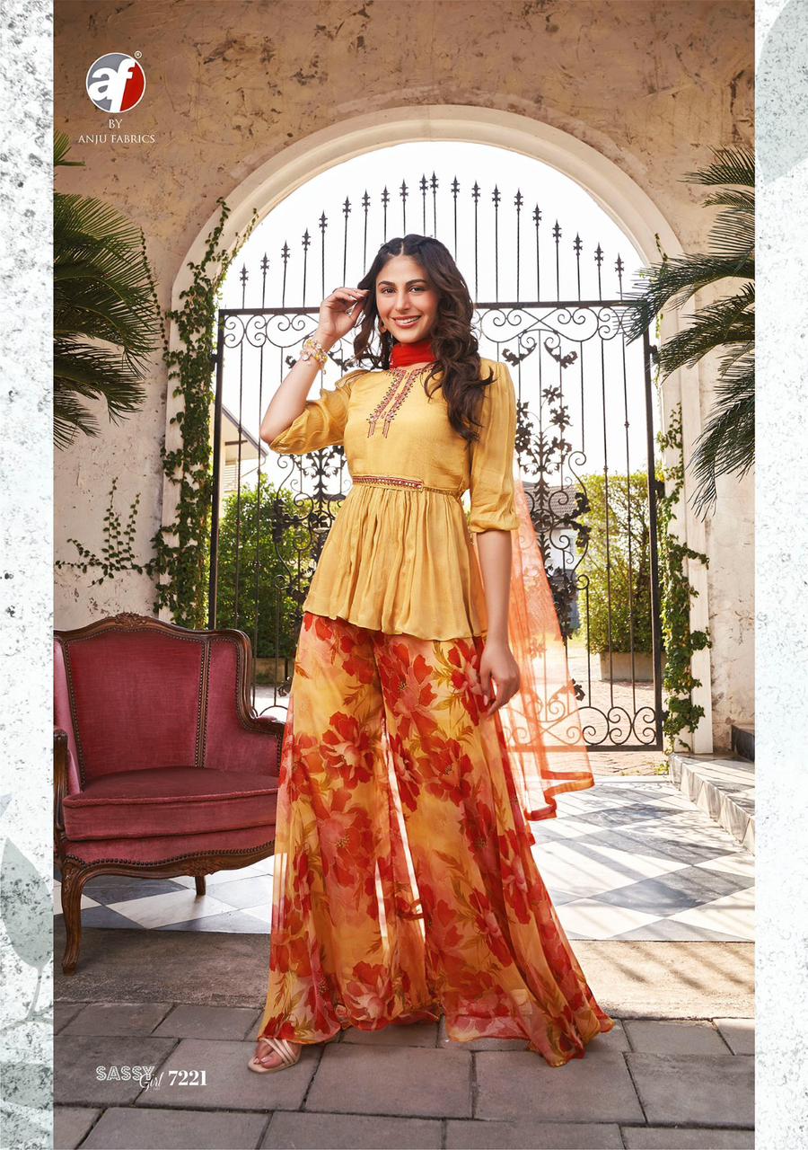 ANJU FABRICS SASSY GIRL VOL 3 PARTY WEAR DRESS