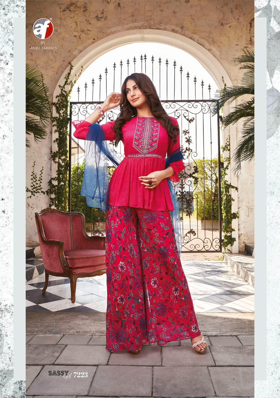ANJU FABRICS SASSY GIRL VOL 3 PARTY WEAR DRESS