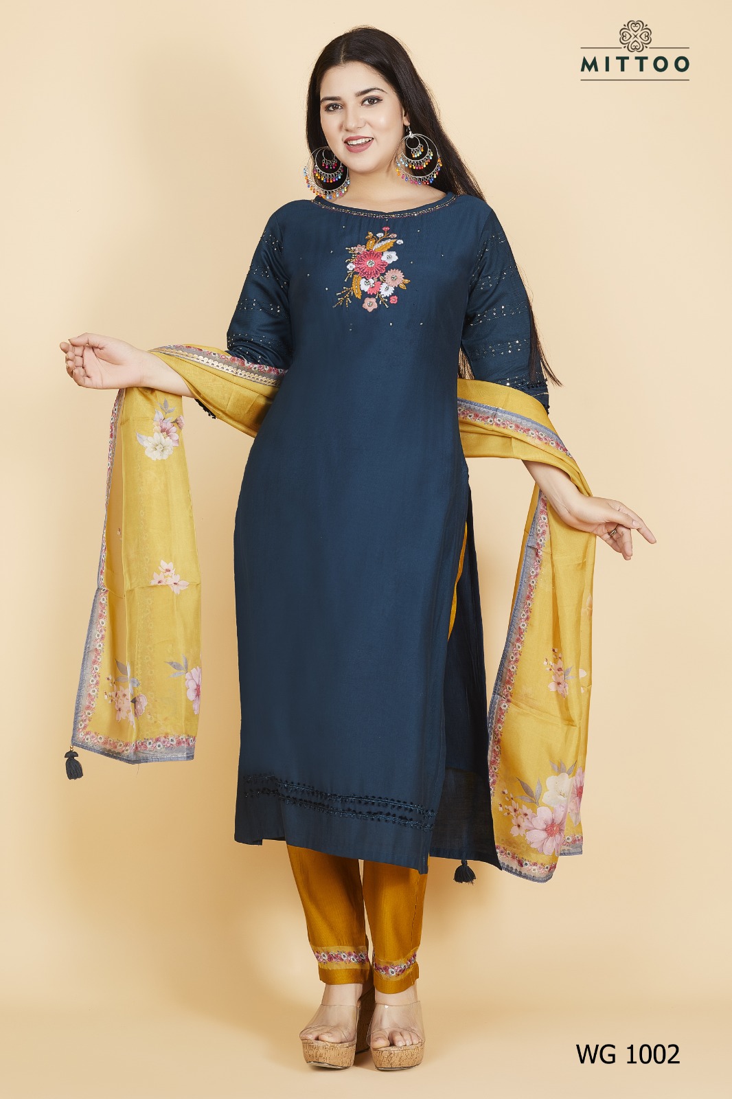 Mittoo Pick & Choose Collection Modal Print With Designer Fancy Kurti Combo Set Wholesaler Surat