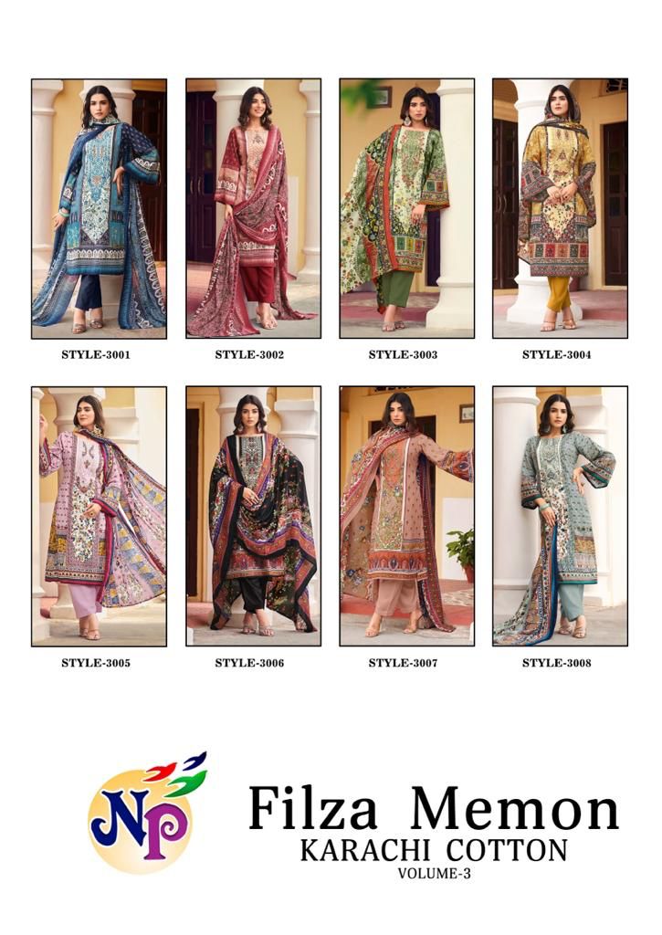 NAND GOPAL FILZA MEMON VOL 3 COTTON DIGITAL PRINT SUITS