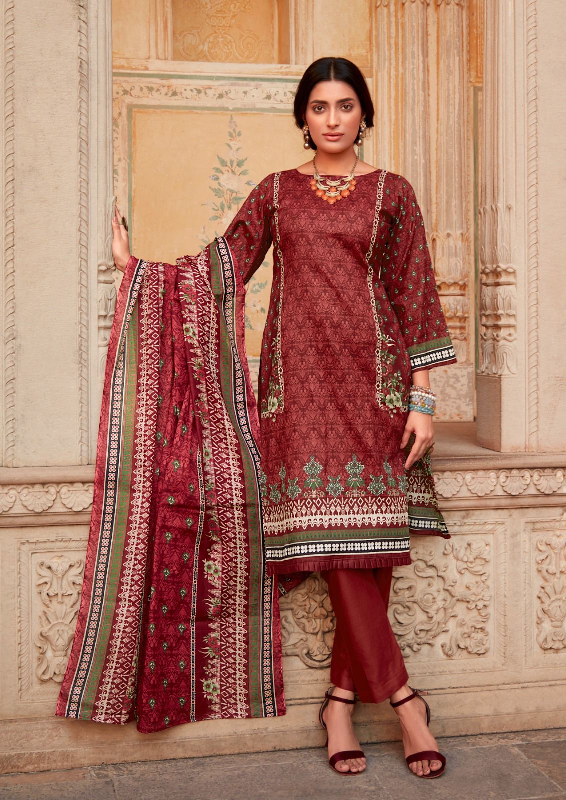 Ishaal Prints Gulmohar Vol 28 Pure Lawn Cotton Printed Salwar Suits Wholesaler Surat