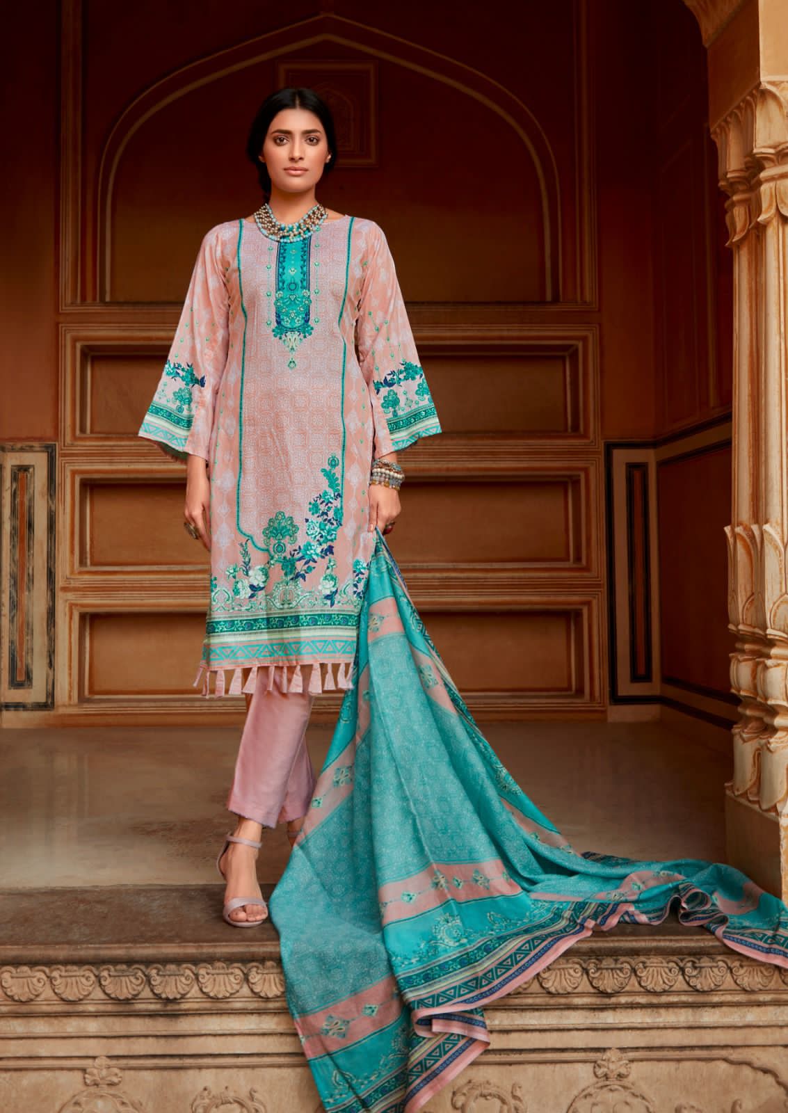 Ishaal Prints Gulmohar Vol 28 Pure Lawn Cotton Printed Salwar Suits Wholesaler Surat