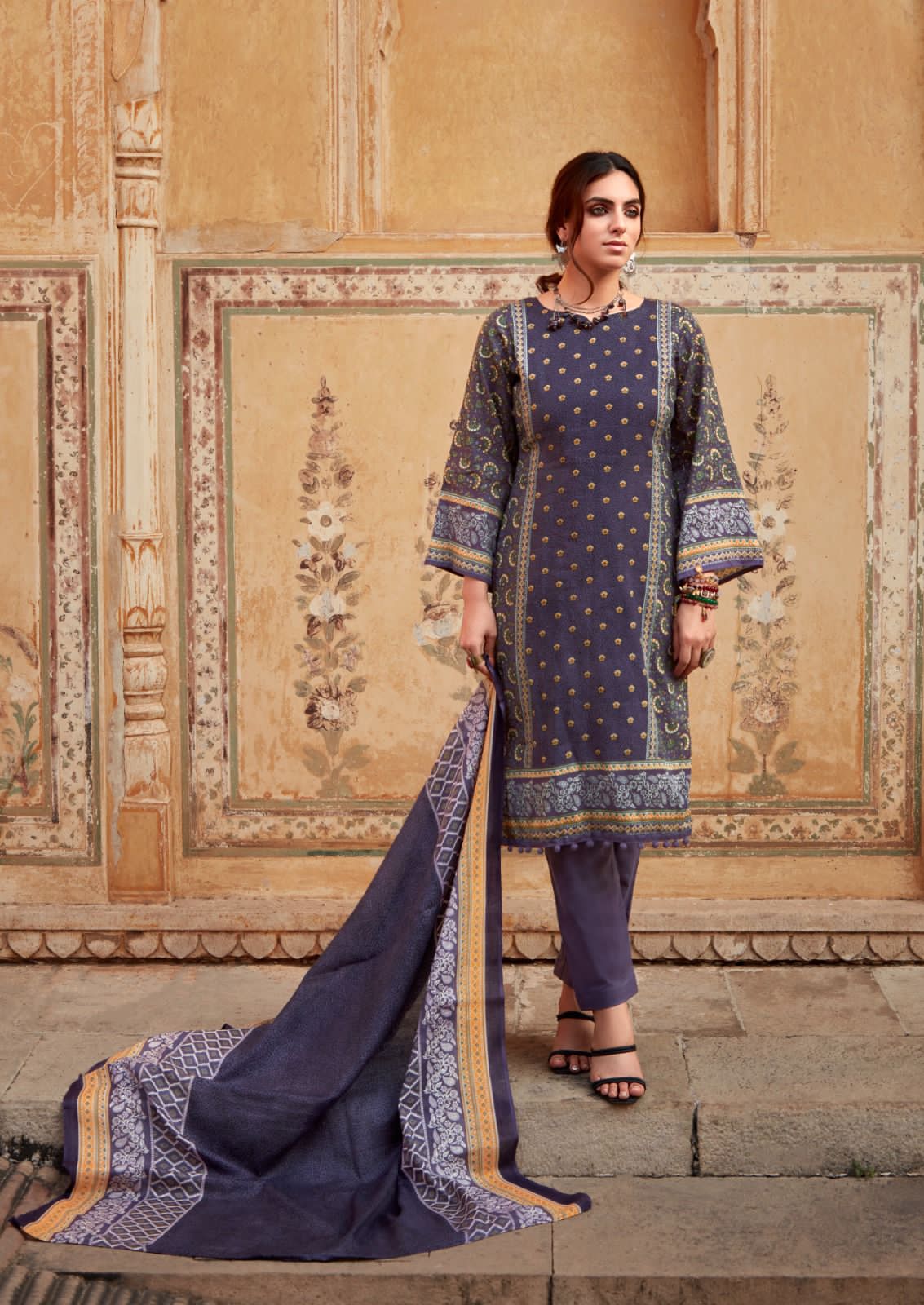 Ishaal Prints Gulmohar Vol 28 Pure Lawn Cotton Printed Salwar Suits Wholesaler Surat