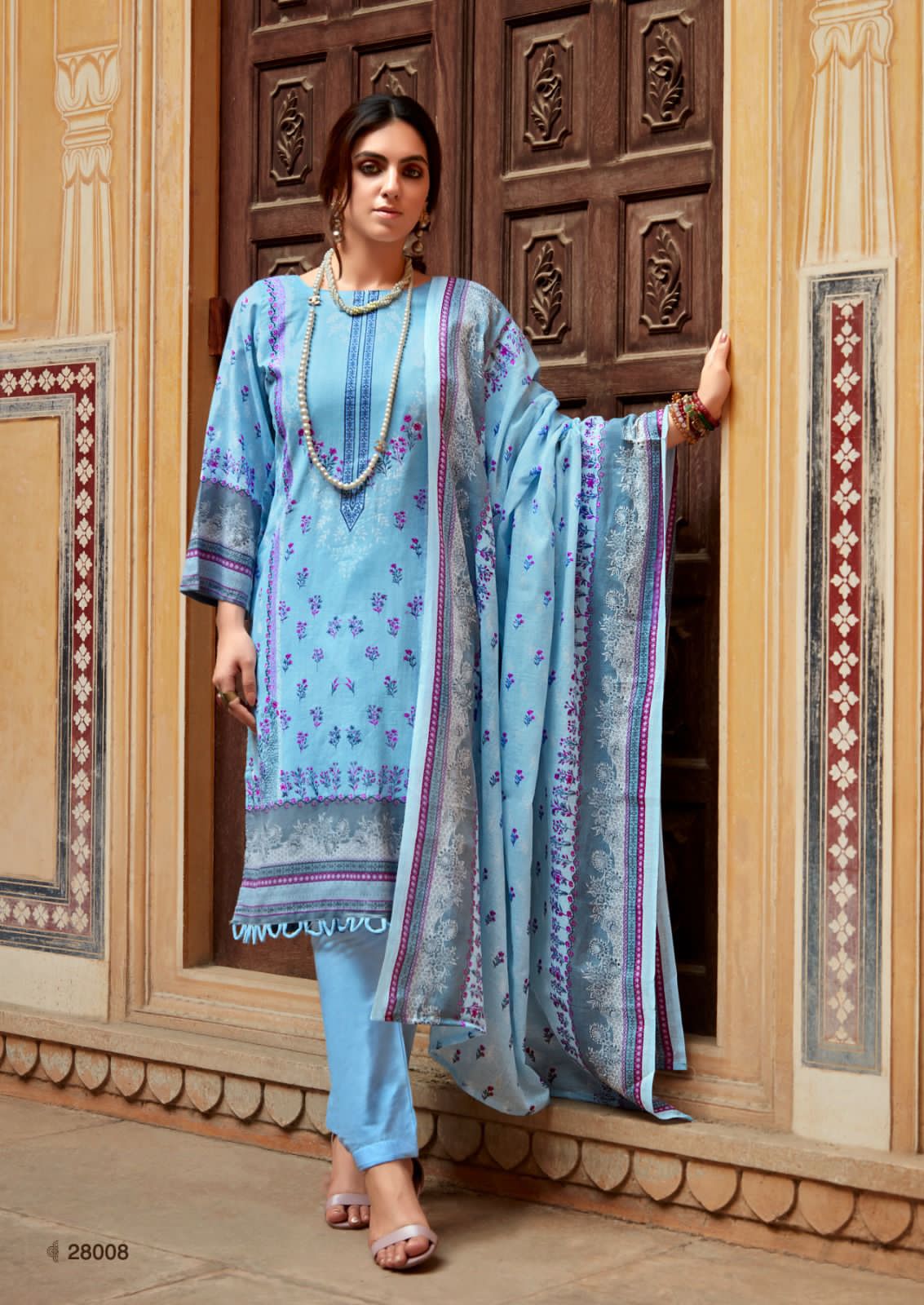 Ishaal Prints Gulmohar Vol 28 Pure Lawn Cotton Printed Salwar Suits Wholesaler Surat