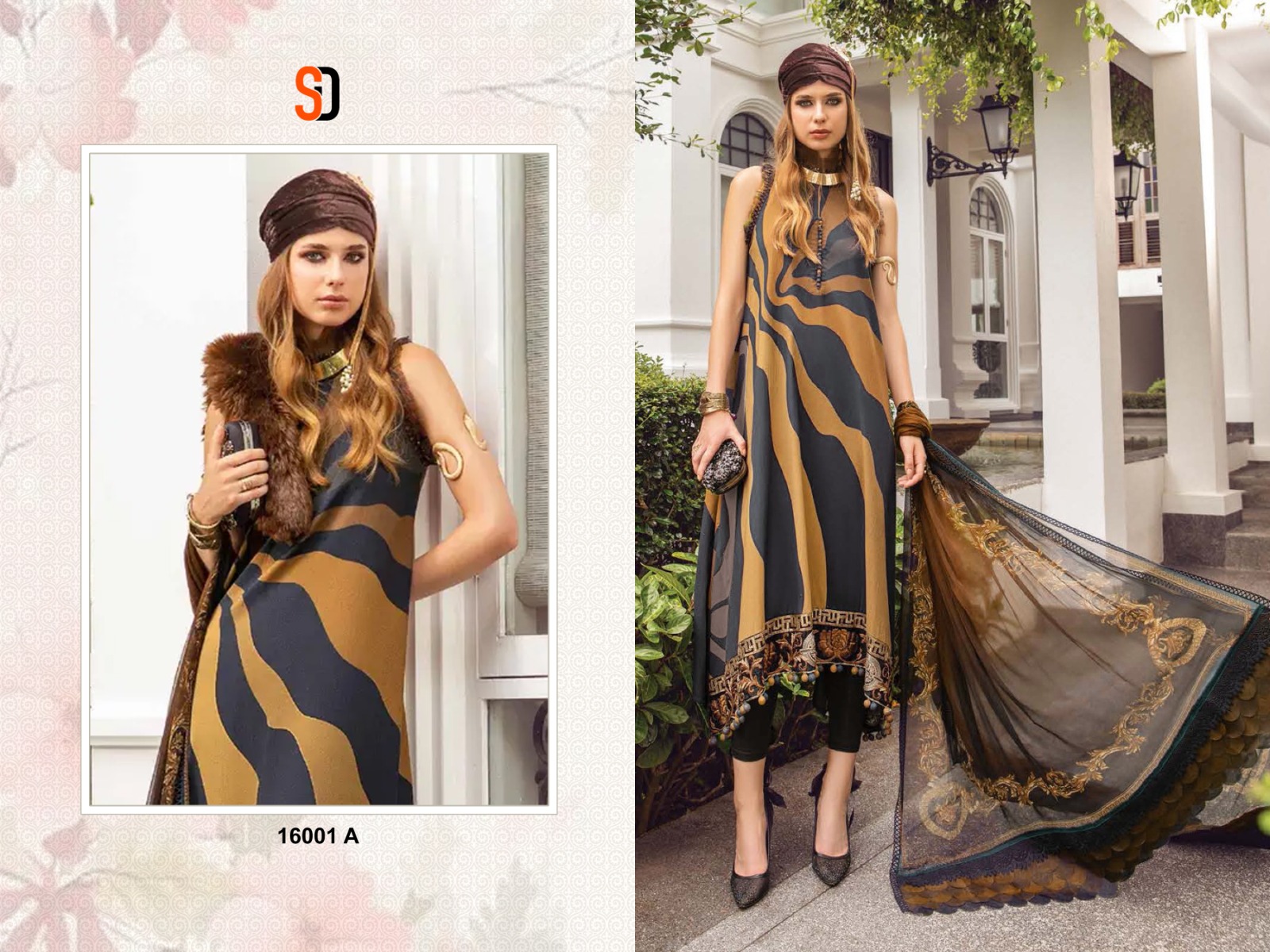 Sharaddha Designer M Print Colors Vol 16 Lawn Cotton Printed With Patch Embroidery Work Suits Wholesaler Surat