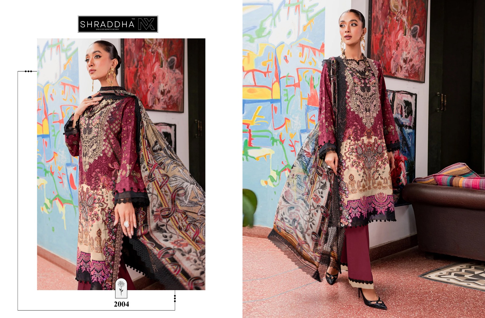 Sharaddha Nx Queen Court Vol 2 Lawn Cotton Printed With Patch Embroidery Work Salwar Kameez Wholesaler Surat