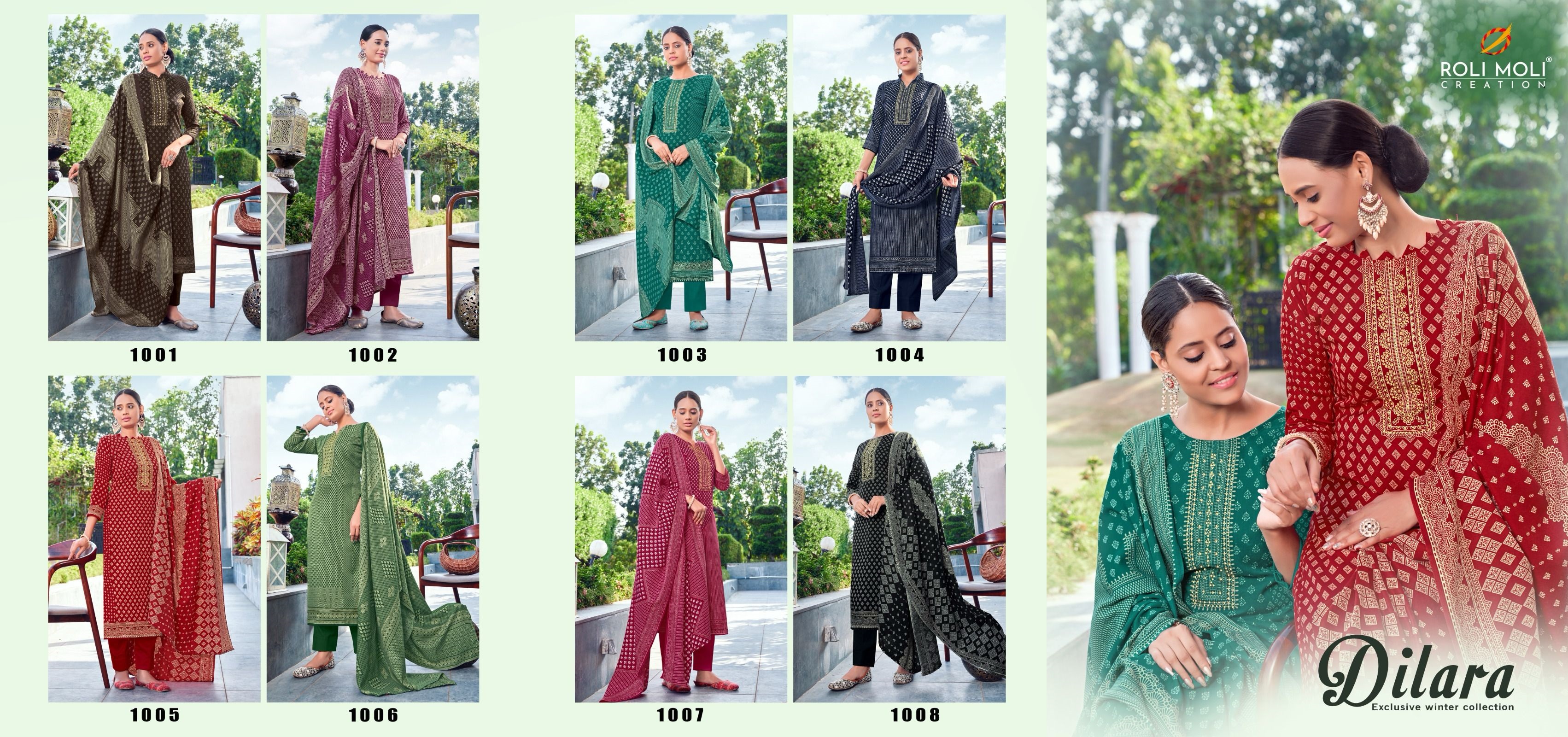 ROLI MOLI CREATION DILARA VOL 3 PASHMINA SUITS 