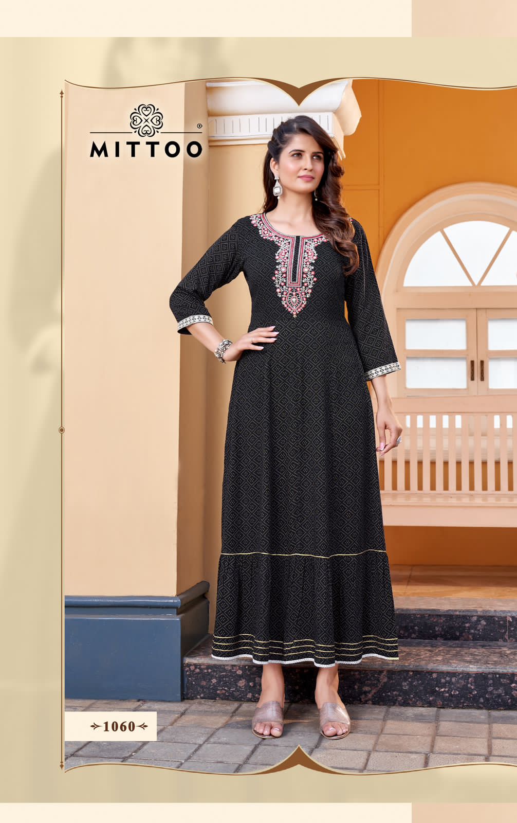MITTOO BINDI VOL 2 RAYON FANCY WEAR GOWN