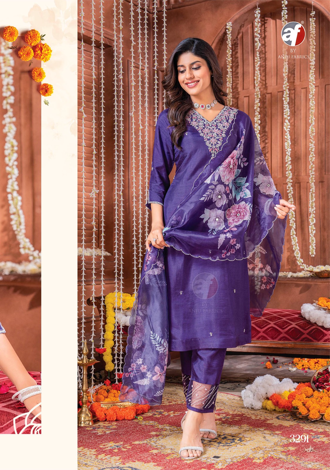ANJU FABRICS SHEHNAI VOL 6 PARTY WEAR SUITS