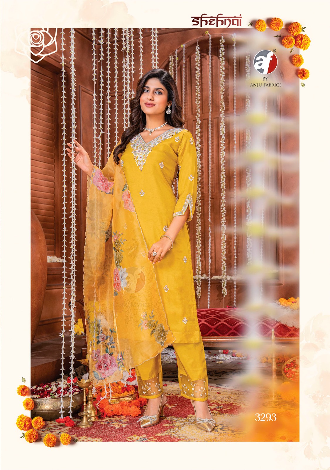 ANJU FABRICS SHEHNAI VOL 6 PARTY WEAR SUITS