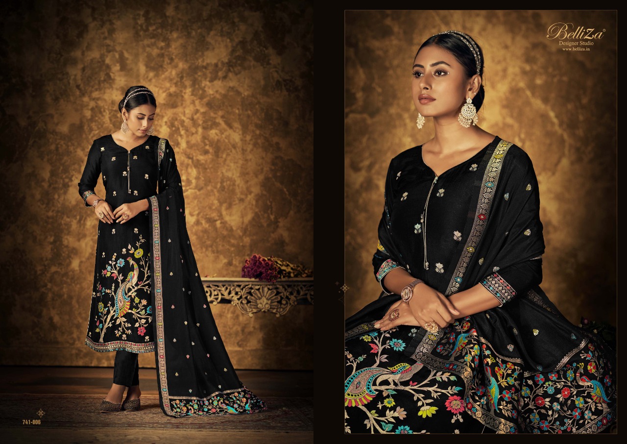 BELLIZA DESIGNER STUDIO SAARANG DOLA JACQUARD DESIGNER 