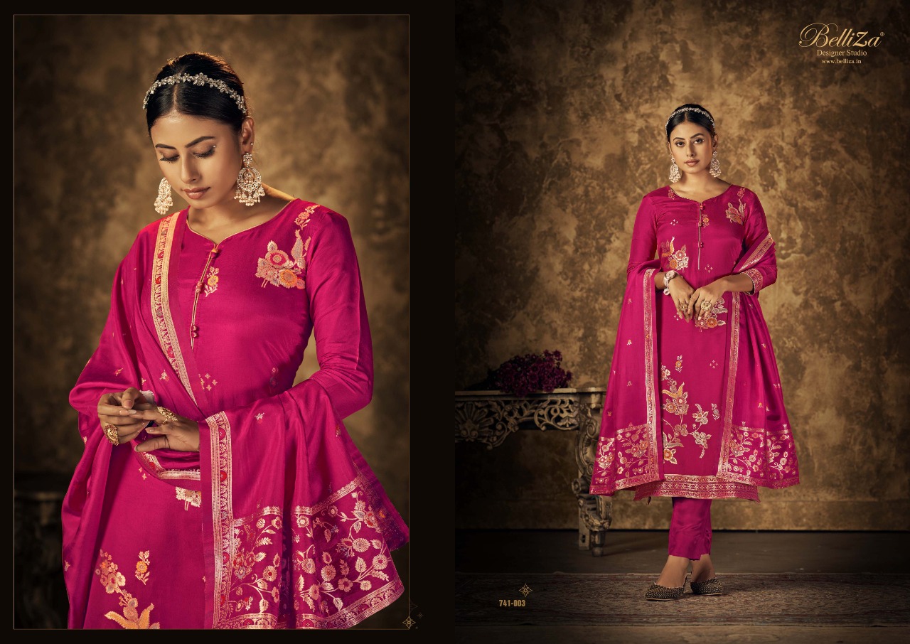 BELLIZA DESIGNER STUDIO SAARANG DOLA JACQUARD DESIGNER 